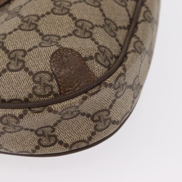 Authentic GUCCI GG Supreme Web Sherry Line Bag PVC Beige Gold 89 02 066 - Picture 2 of 16